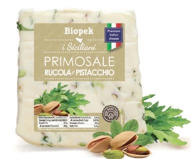 Primosale porzionato rucola e pistacchio Biopek