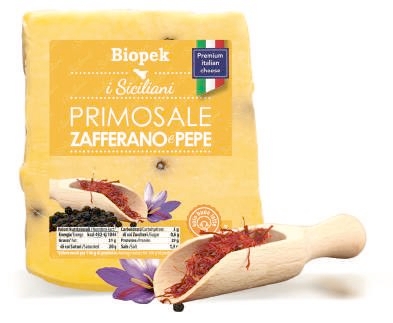 Primosale porzionato zafferano e pepe Biopek
