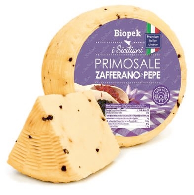Primosale zafferano e pepe Biopek